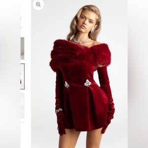 Nana Jacqueline Simone Velvet Dress